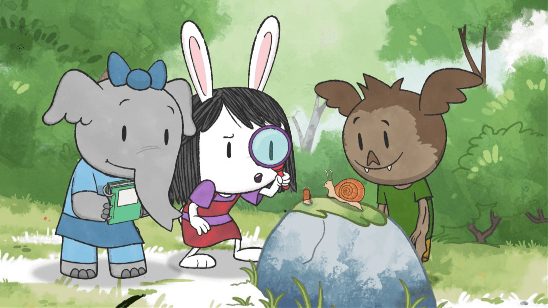 It's time for the Animal Town picnic./Elinor welcomes new  to The Explorer's Club.