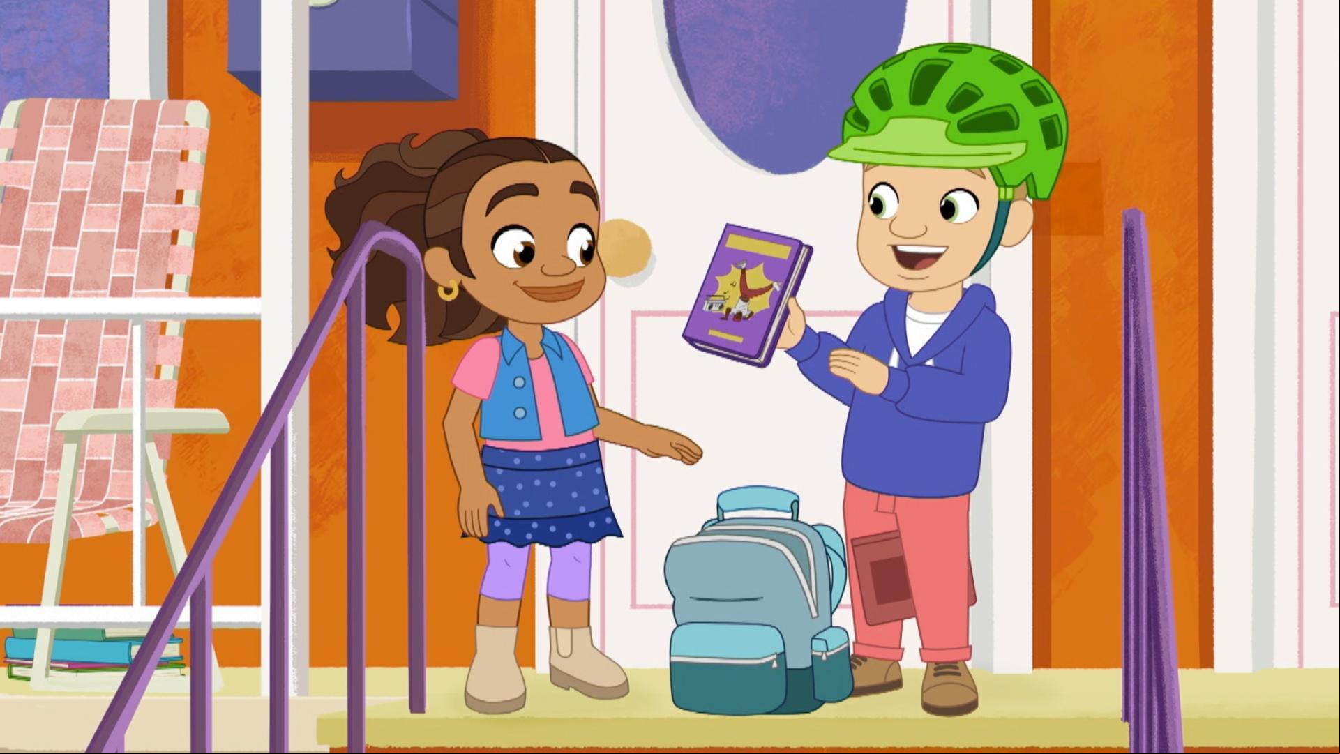 Alma shares books with her neighborhood. / Alma finds a lost doll.